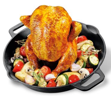 Küchenprofi BBQ - Hähnchenbräter Gusseisen 28 cm 03 0600 10 28